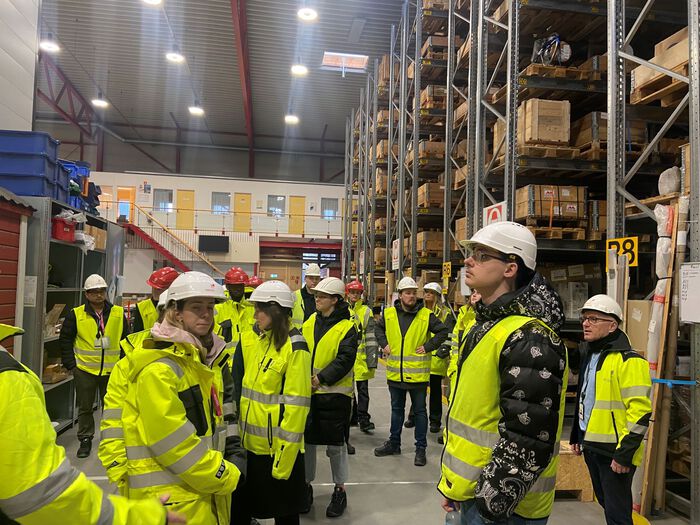 Students at Vestbase, a key logistics hub for the offshore industry.