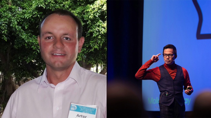 Professor Artur Krzysztof Swierczek and professor James Wen