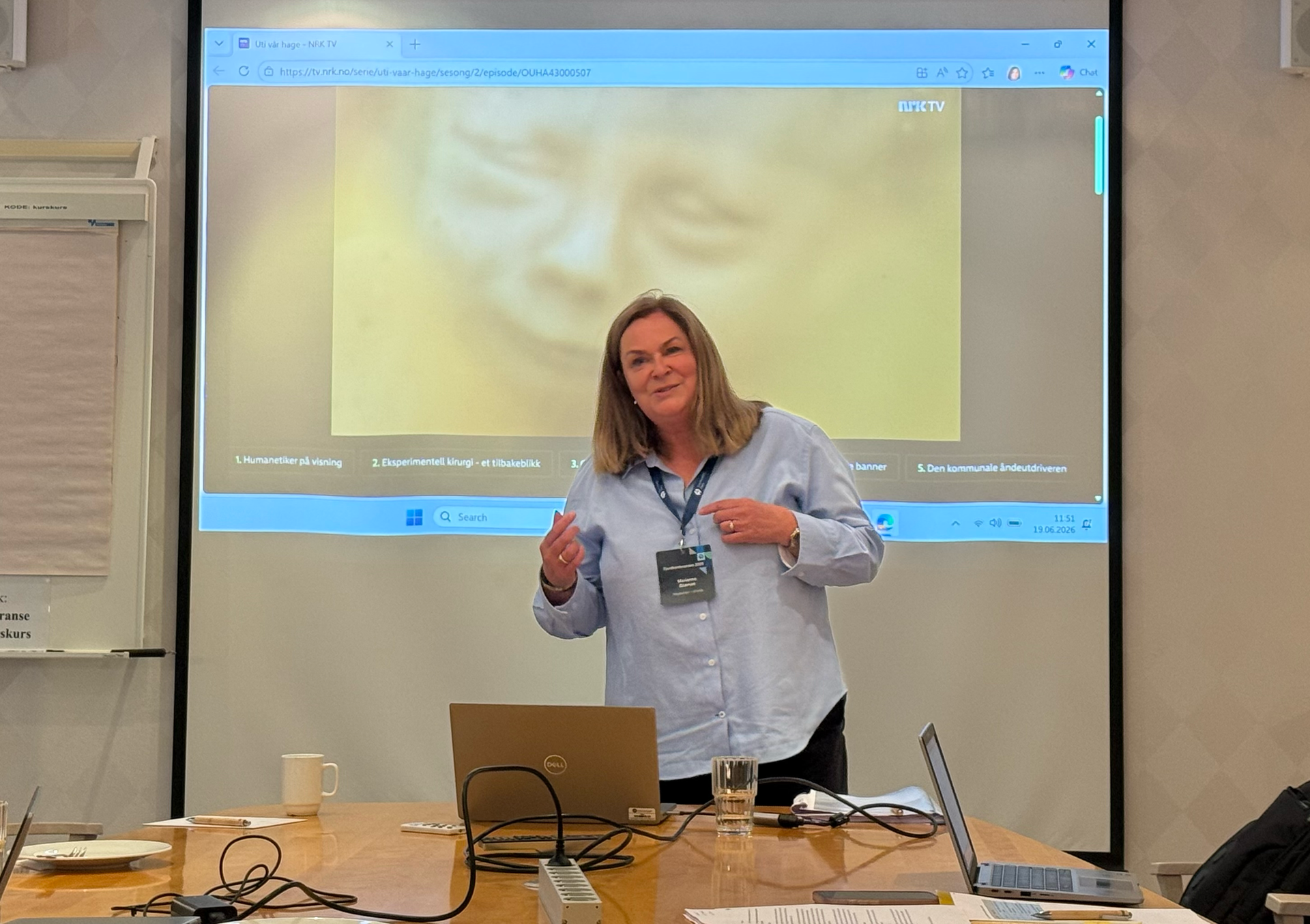 Marianne Glærum fortalte om si pågående forsking på såkalde "spøkelsesdommer" innenfor eiendomsbransjen.