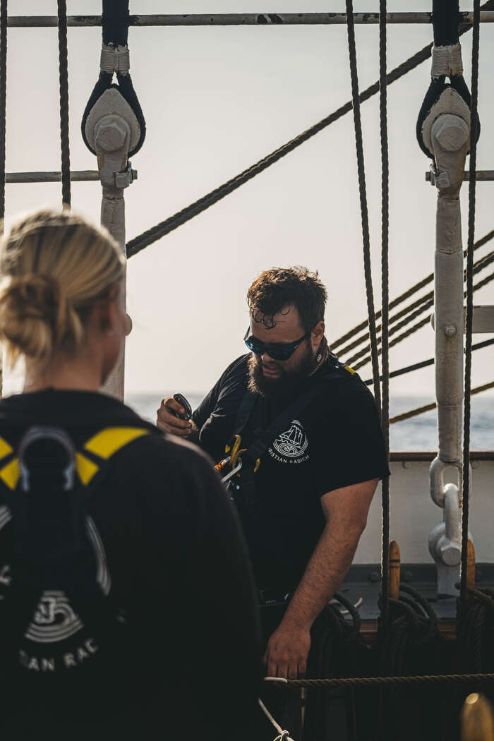 Espen på Christian Radich