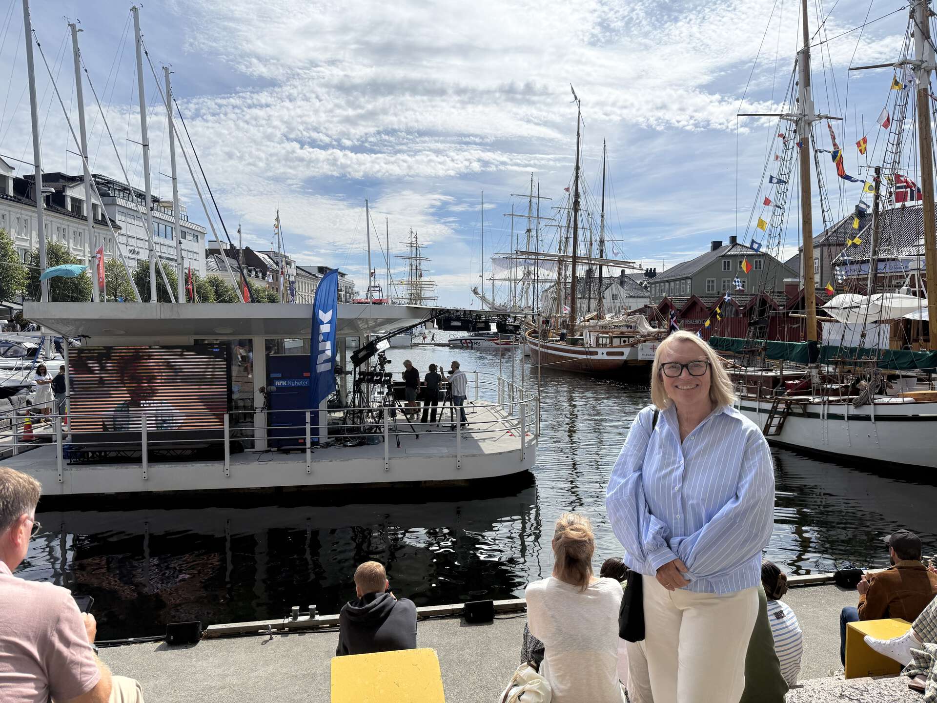 Rektor Elin Mordal på Arendalsuka. 
