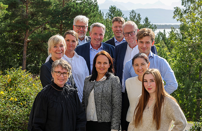 Gruppebilde av høgskolestyret - Høgskolen i Molde 2023 - 2027 