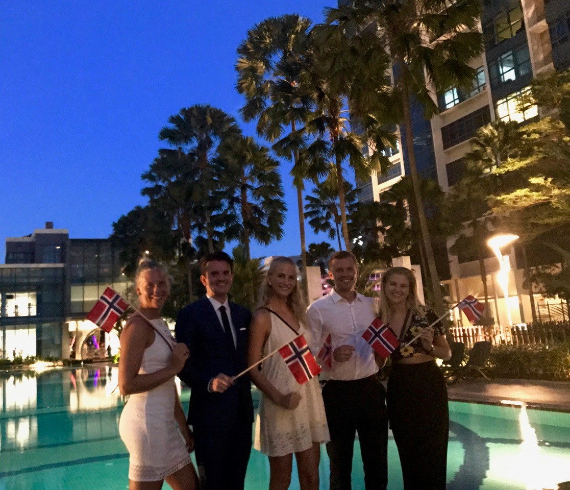 17. mai feiring i Singapore. (Foto: Lotte Amundal 2017).