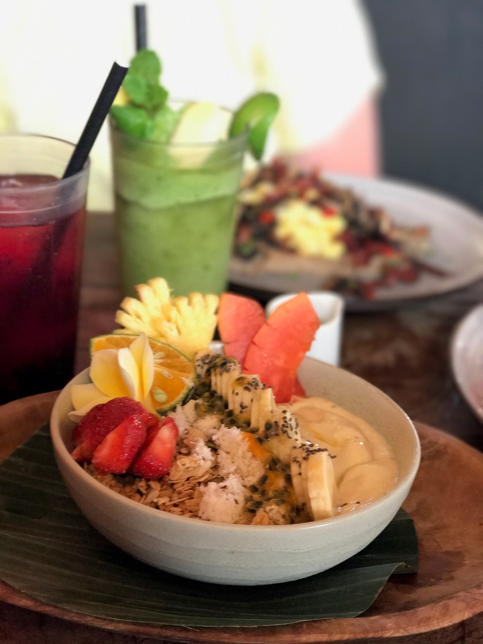 Frokost på Bali. (Foto: Lotte Amundal 2017).