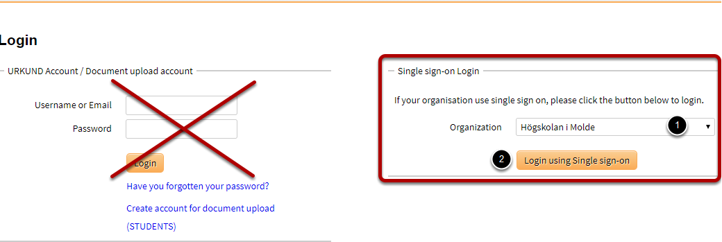 Urkund - Sign in and create account - English